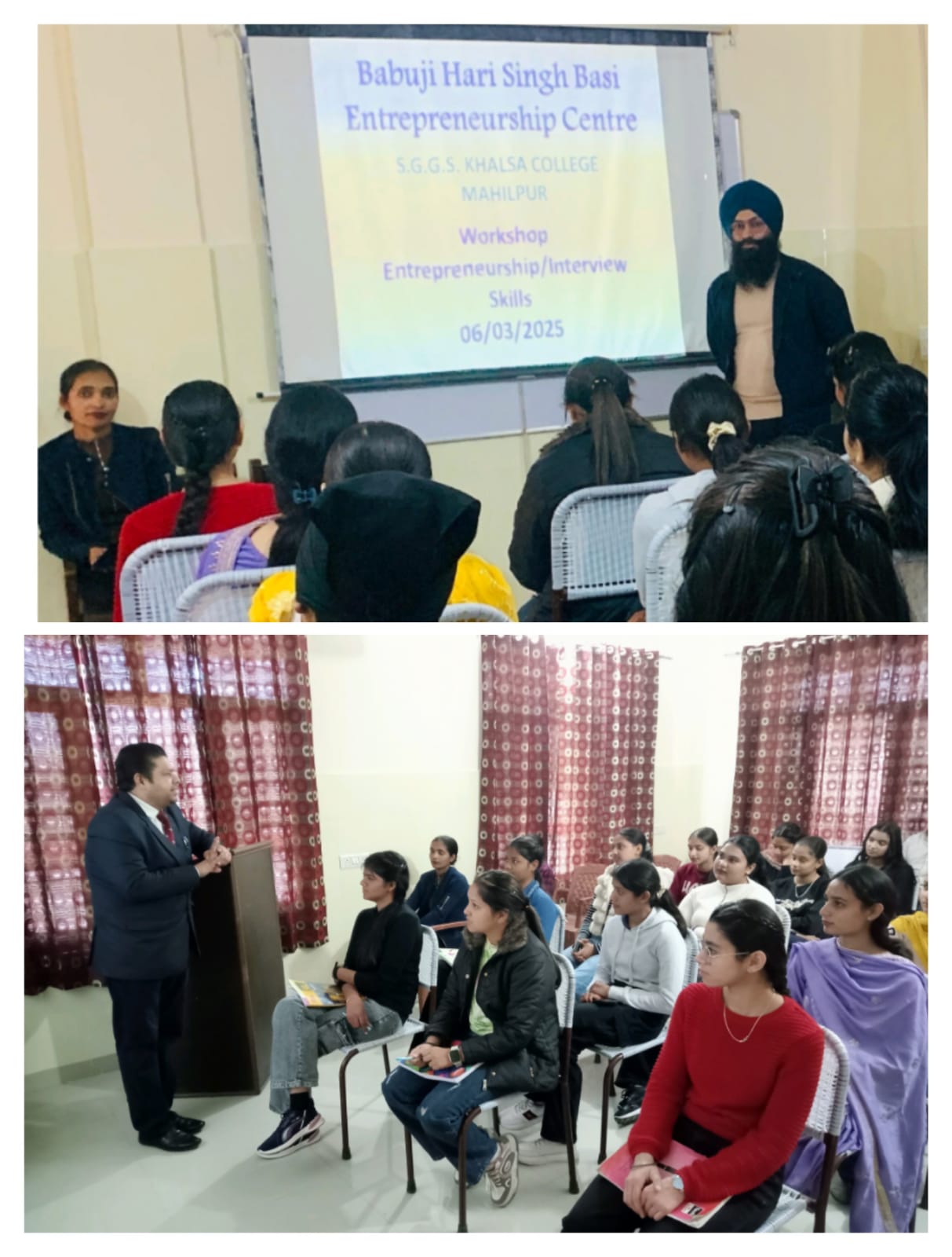 Workshop on personality development and interview skills organized
